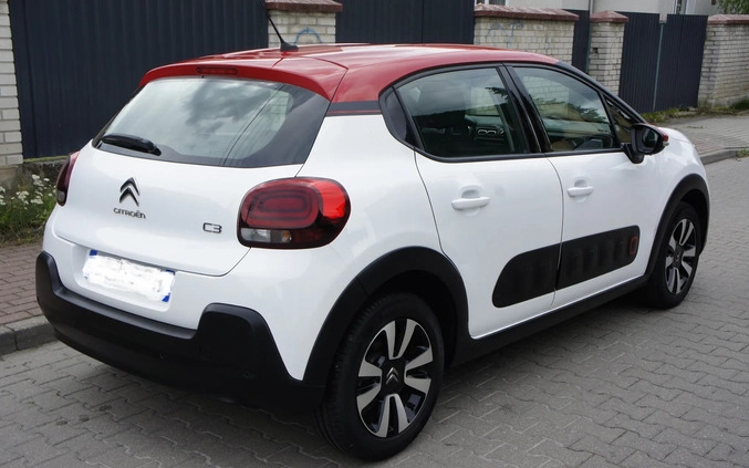 Citroen C3 cena 54800 przebieg: 22000, rok produkcji 2018 z Płock małe 301